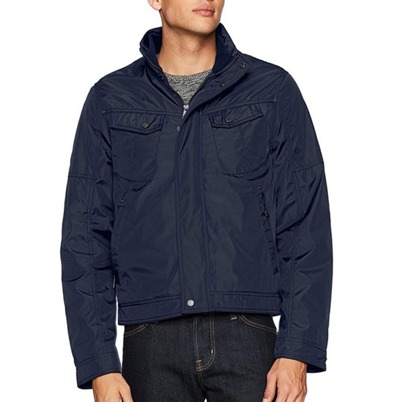 William Rast Men's Micro Tech Bomber Jacket